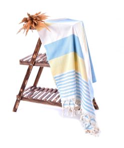 Chicago Turkish Throws Towels – Peshtemal Beach Towels Blue 2