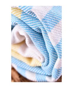 Chicago Turkish Throws Towels – Peshtemal Beach Towels Blue 5