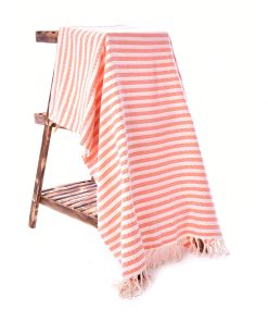Napoli Turkish Throws Towels – Peshtemal Beach Towels Orange 5