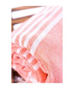 Paris Turkish Hand Towels – Peshtemal Beach Towels Orange 2 4