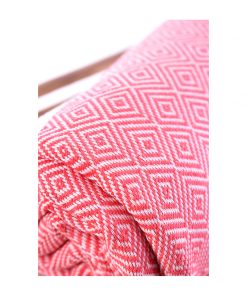 Santiago Diamond Turkish Throws Towels – Peshtemal Beach Towels Peach 4
