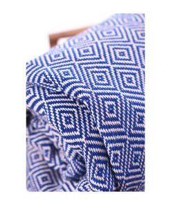 Santiago Diamond Turkish Towels – Peshtemal Beach Towels Blue 2 4